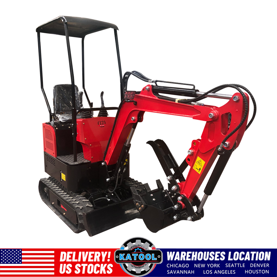 Katool KT-EX20 Mini Excavator B&S Gas Engine with Mechanical Thumb