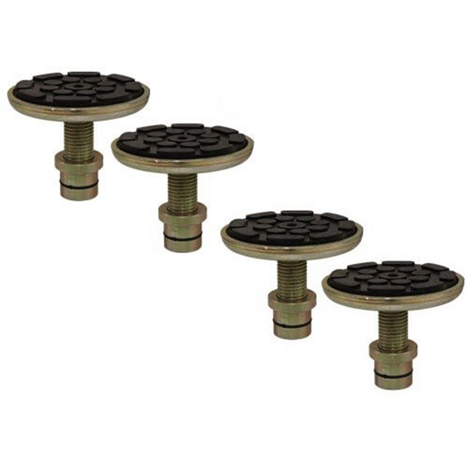 Atlas Equipment Set of 4 Single-Screw Adjustable Adapters, 1.5" Peg Size