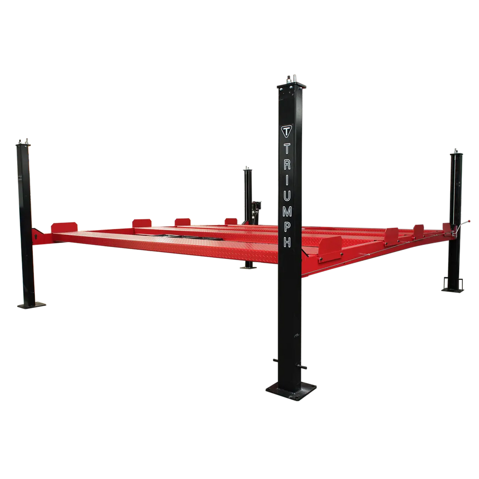 Triumph NSS9000 9,000 lb Double-Wide 4-Post Storage & Service Lift — Heavy-Duty, Space-Saving Garage Vehicle Lift